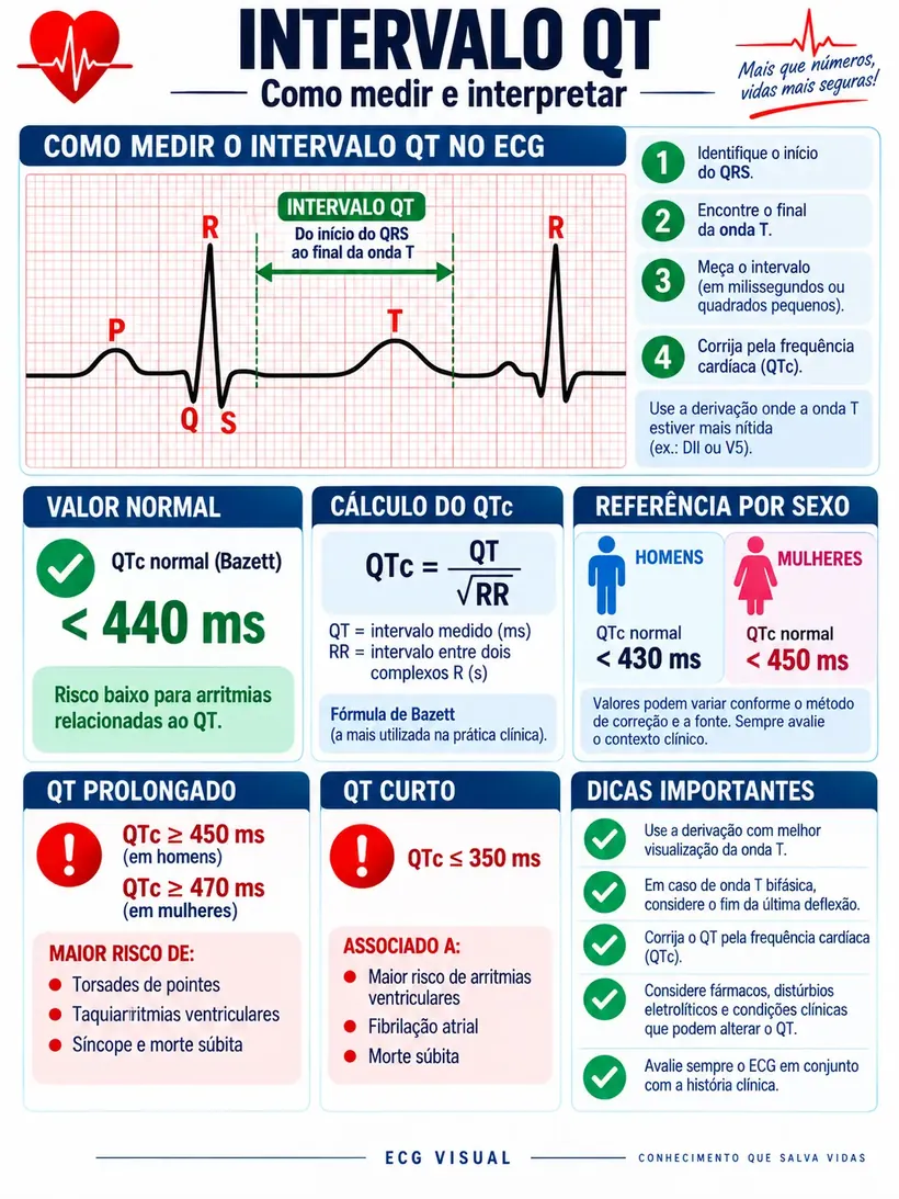 Intervalo QT: como medir e interpretar