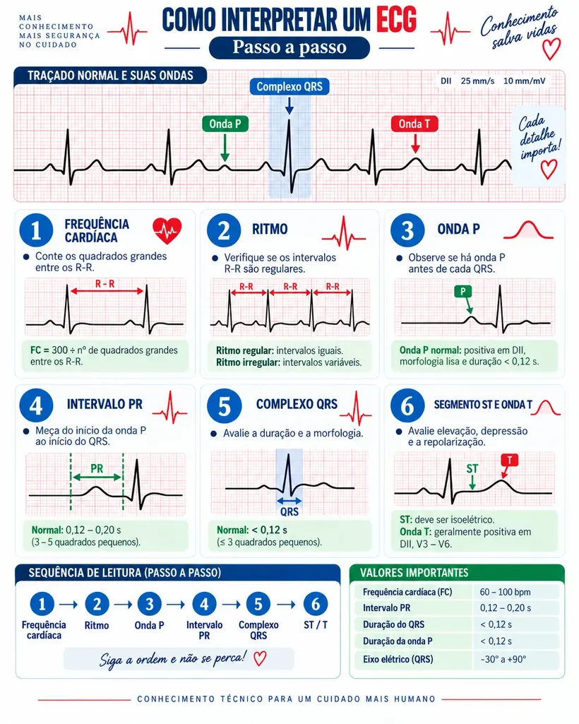 Como interpretar um ECG