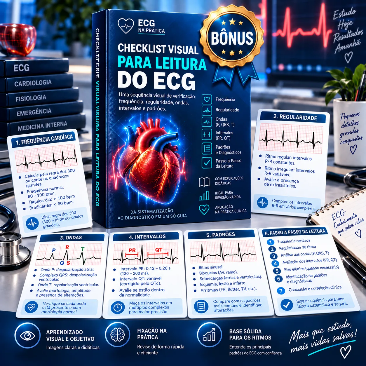 Checklist Visual para Leitura do ECG