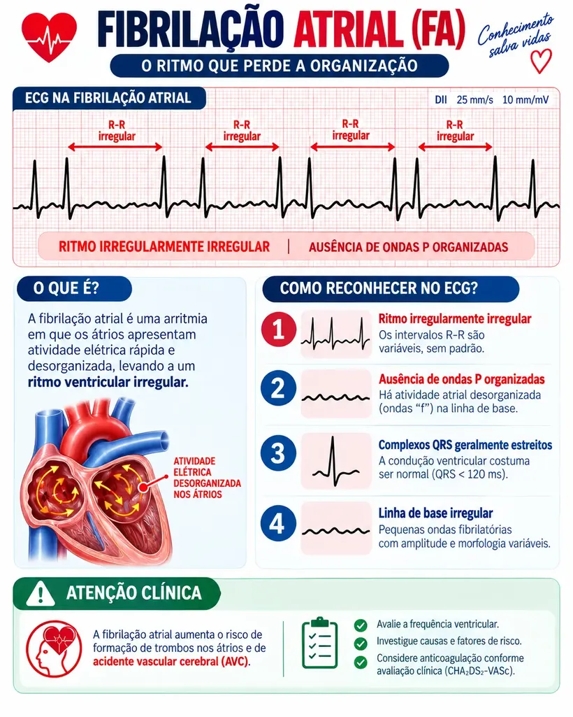 Fibrilação atrial: o ritmo que perde a organização