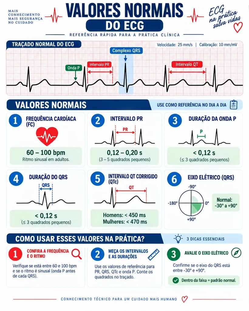 Valores normais do ECG